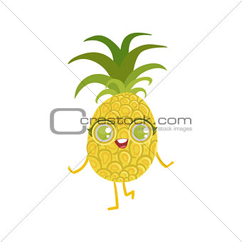 Pineapple Girly Cartoon Character