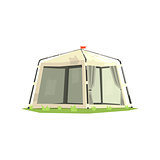 White Sportive Camping Tent