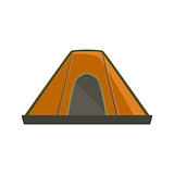 Orange Tarpaulin Camping Tent