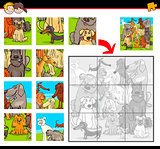 jigsaw puzzle game with dogs