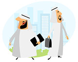 Two arabic businessmen