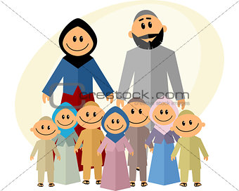 Big muslim family