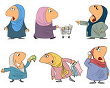 Six muslim woman