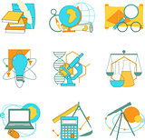 Set of icons education and e-learning