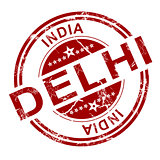 Red Delhi stamp 