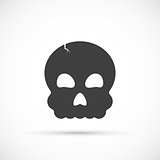 Halloween skull icon
