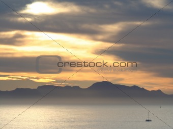 The sunset sail