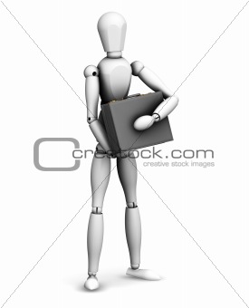Man holding briefcase