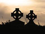 Twin Celtic Crosses