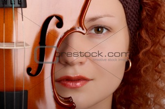 girl with violin