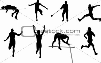 Athletic silhouettes