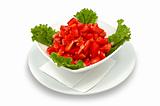 tomato salad with lettuce