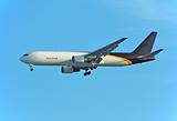 Boeing 767 jet delivering cargo worldwide