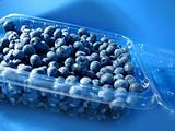 Blueberries in container