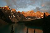 Sunrise at Moraine Lake, The Rocky Mountains, Canada