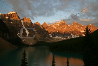 Sunrise at Moraine Lake, The Rocky Mountains, Canada