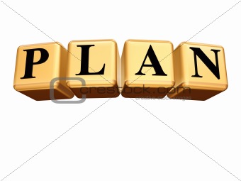 Golden Plan isolated