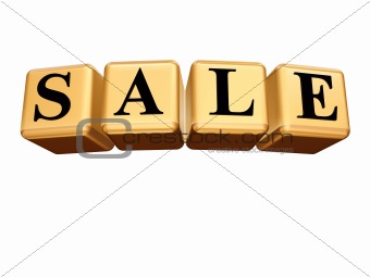 golden sale isolated