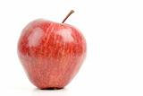 fresh red apple isolated on the white