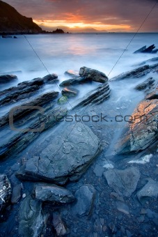 Rocks on the sea of Barrika