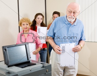 Confused Senior Voter