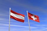 Switzerland and Austria Flag