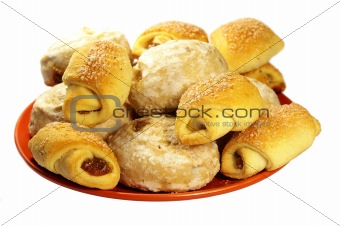 Group of croissant