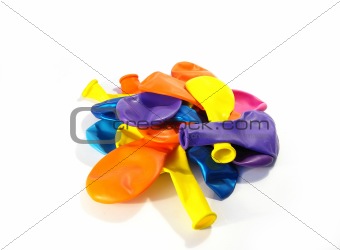 Multi-coloured balloons 