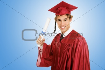 Graduate on Blue