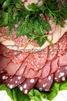 Cut sausage