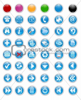 icons and buttons