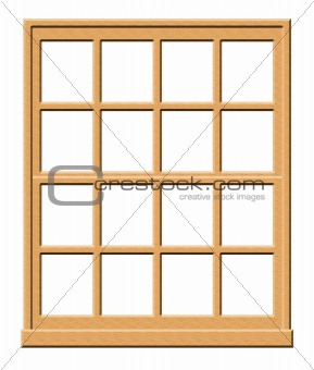 Wooden Window Illustration