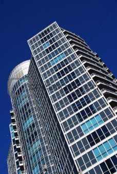 Modern condominium building