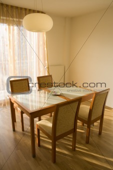 Elegant simple table and chairs 