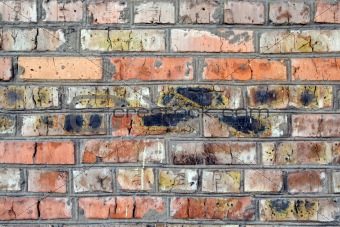 old wall from a red brick. background 1