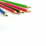 colouring pencils with drawing