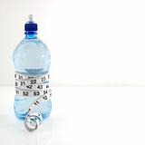Water bottle diet concept