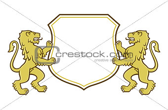 Lion coat of arms logo