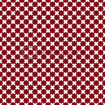 Seamless pattern of cross, vector illustration.