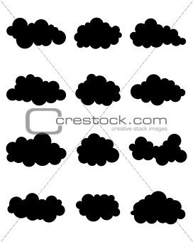 Set of clouds