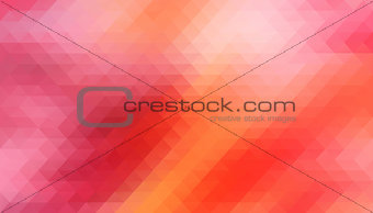 Red Vector. background with triangles shapes