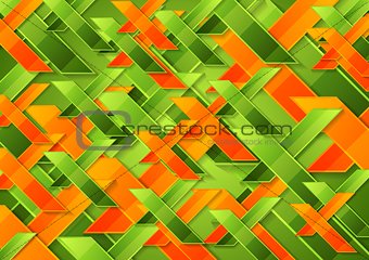 Bright green orange tech corporate background