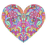 colorful heart on white background