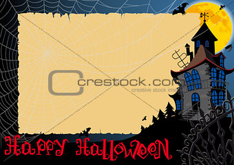 Halloween Card With Web