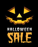 Halloween sale vector background