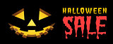 Halloween sale vector background