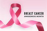 Breast cancer awareness vector symbol