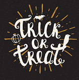 Trick or treat Halloween card