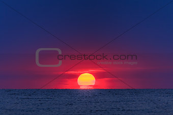sunrise at sea 