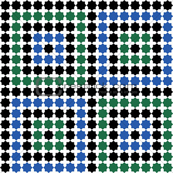 Moroccan mosaic seamless